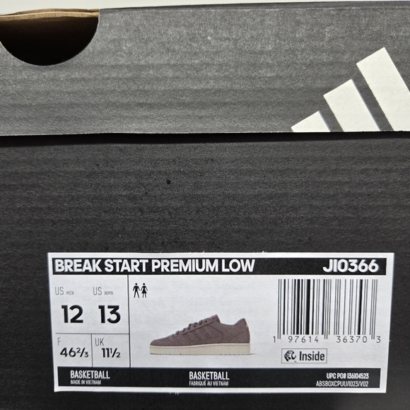 New Adidas Break Start Premium Low \'Beige Ivory\' Men\'s Shoes Size 12 main image 8